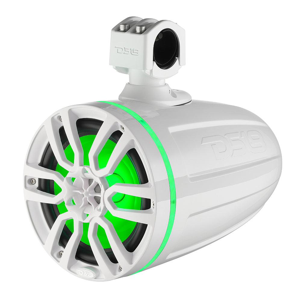 DS18 X Series HYDRO 8 Wakeboard Pod Tower Speaker wRGB LED Light  375W  White  NXLX8TPWH