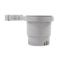 Camco ClampOn Rail Mounted Cup Holder  Small for Up to 114 Rail  Grey 53093