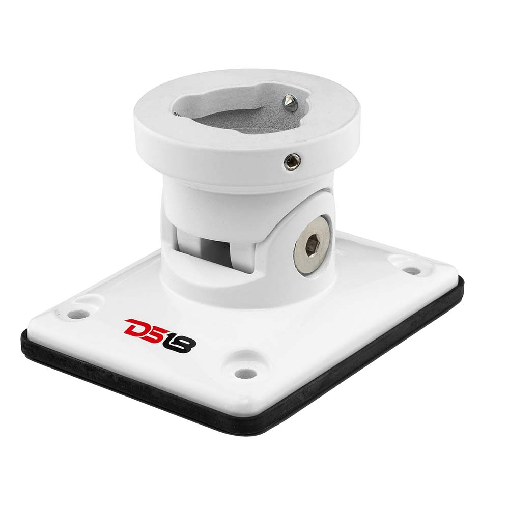 DS18 HYDRO Universal Flat Swivel Mount  White FLMBPSWHV2