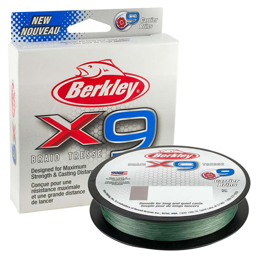 Berkley x9 Braid LowVis Green  20lb  164 yds  X9BFS2022 1486814