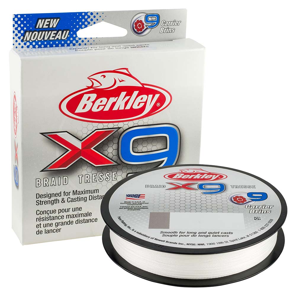 Berkley x9 Braid Crystal  40lb  164 yds  X9BFS40CY 1486888