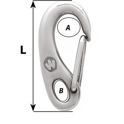 Wichard Safety Snap Hook  75mm 2481W