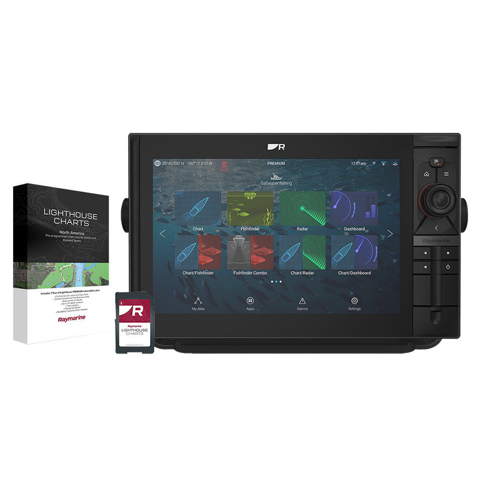 Raymarine Axiom 2 Pro 12 RVM ChartplotterFishfinder  Lighthouse North America Chart  No Transducer  E7065600102
