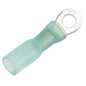 Pacer 1614 AWG Heat Shrink Ring Terminal  8 Stud Size  25 Pack TE148R25