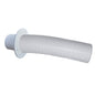 Trident Marine 4 White Stern Flex Hose wTransom Flange TFK4W