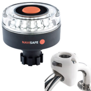 Navisafe Navilight 360&deg; 2NM w/Navibolt Base & Rail Mount - White