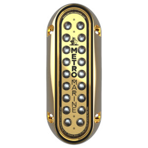 Metro Marine High-Output Elongated Vertical Mount Light w/Intelligent Monochromatic LED's - Blue, 45&deg; Beam