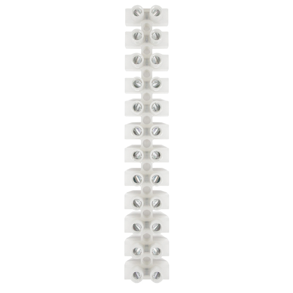 Pacer 40A Euro Style Terminal Block - 12 Positions - 5 Pack