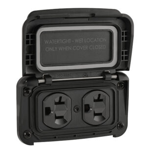Scanstrut Ventura Series Dual AC Outlet - 125V - 20A