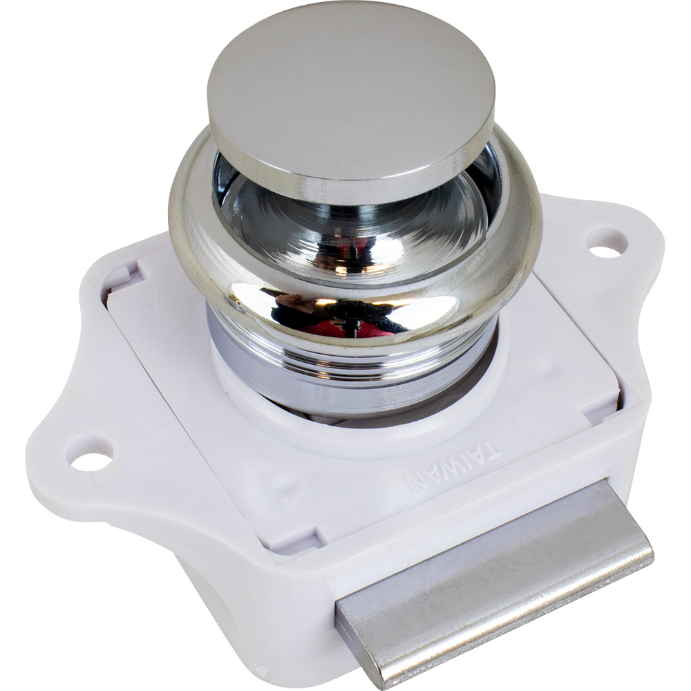 Sea-Dog Push Button Rim Latch - Chrome Plated Brass