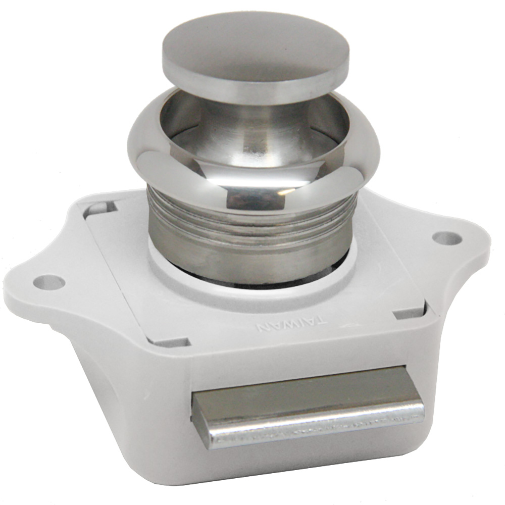 Sea-Dog Push Button Rim Latch - Stainless Steel/Plastic Housing
