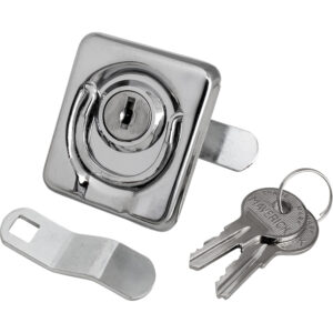 Sea-Dog Surface Mount Locking Ring Pull - Stamped 304 Stainless Steel/Die Cast Zinc Lock