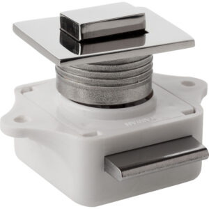 Sea-Dog Push Button Rim Latch - Square - Stainless Steel/Plastic Housing