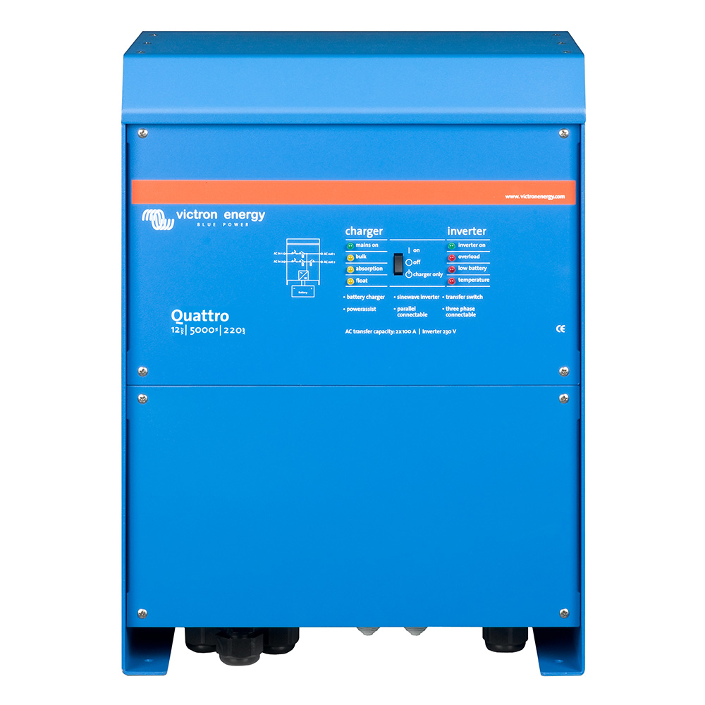 Victron Quattro 12/5000/220-100/100 120V VE.Bus (UL458)