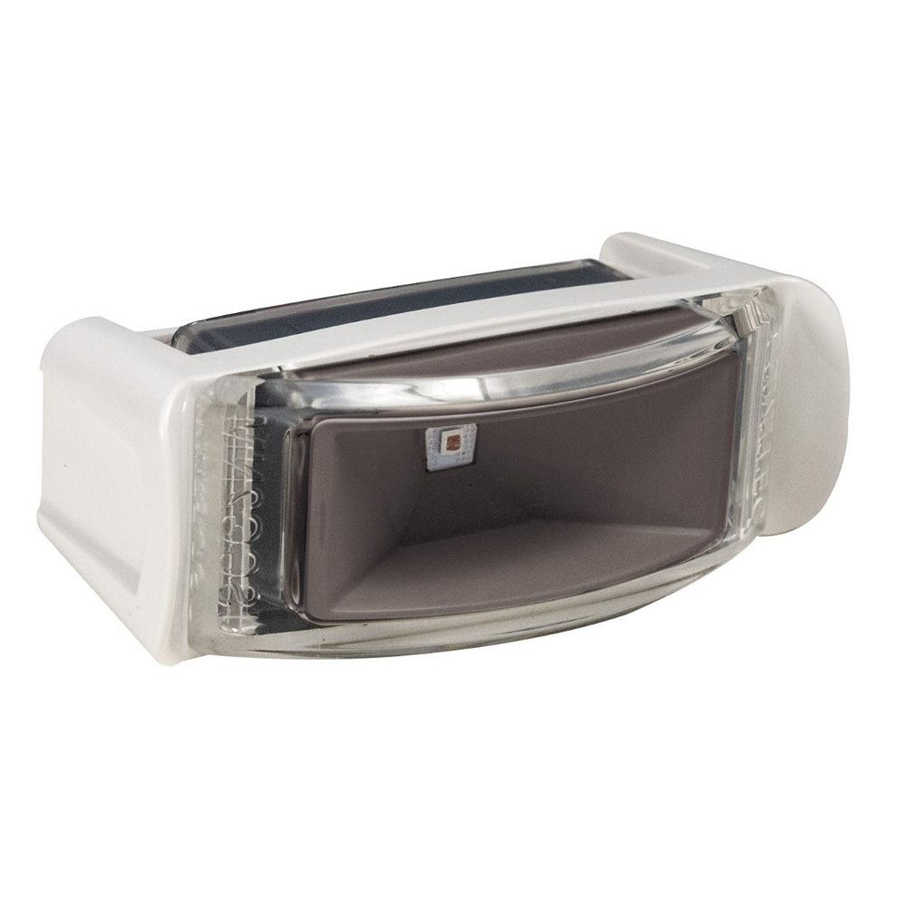 Lumitec Contour Inset Navigation Light - Port Red - White Housing