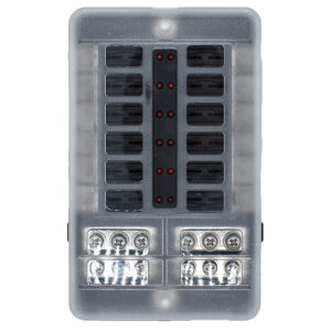Bluewater 12 Position Fuse Block w/LEDs