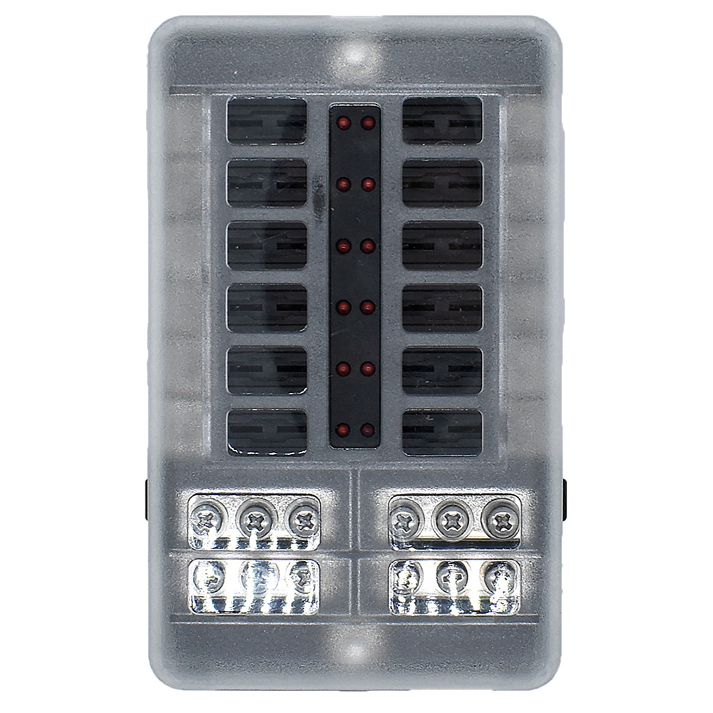 Bluewater 12 Position Fuse Block w/LEDs