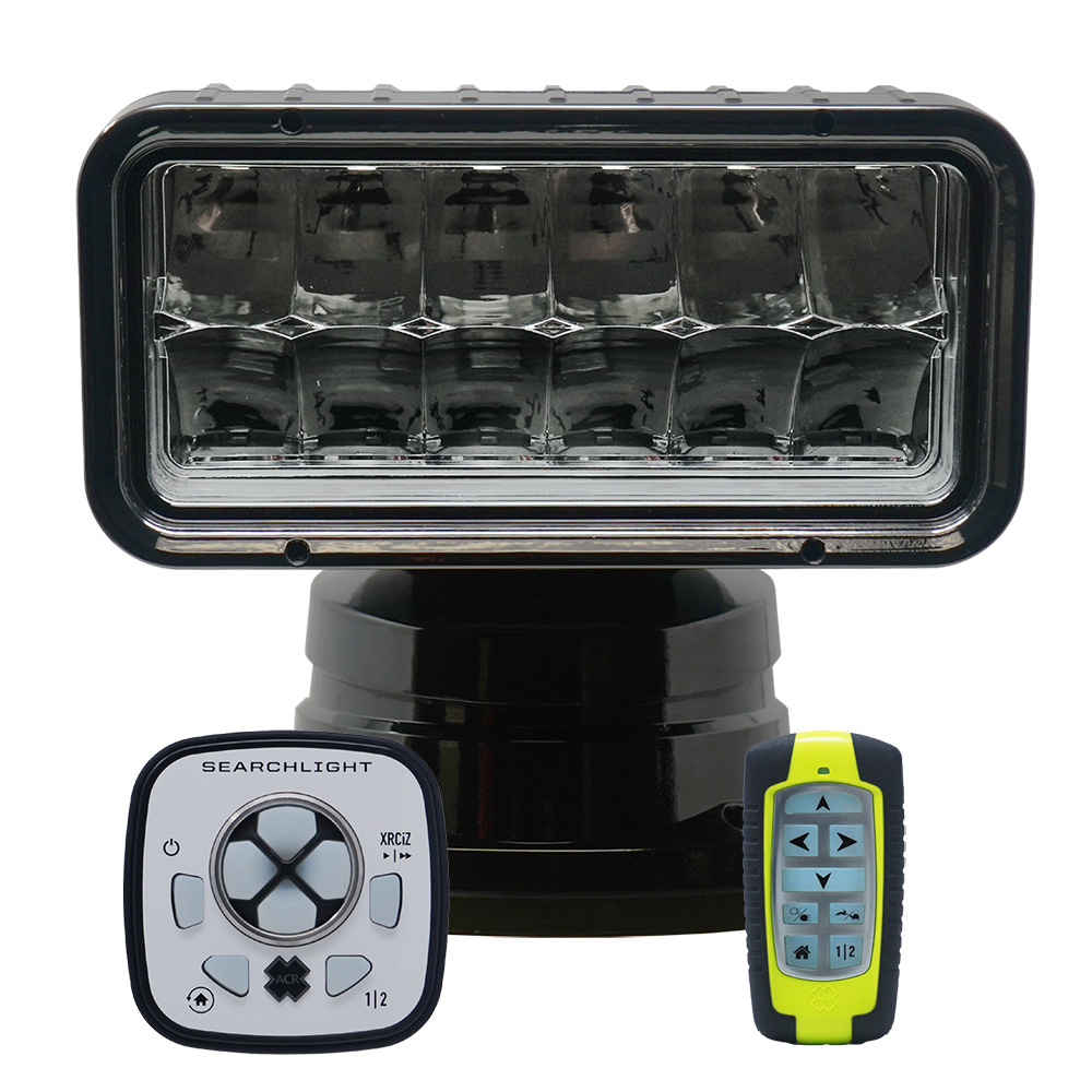 ACR RCL-200 Black Wireless LED Searchlight w/URP-103 Wired Point Pad & URH-103 Wireless Handheld Remote