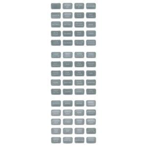 Blue Sea 8217 Grey Small Format Label Kit - 60 Labels