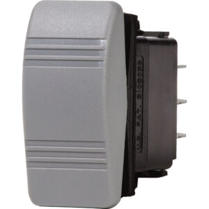 Blue Sea 8222 Water Resistant Contura III Switch - (ON)-OFF-(ON) - Grey