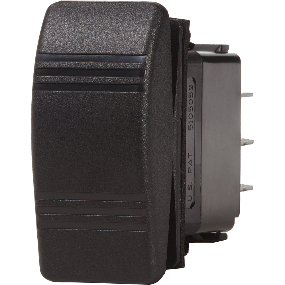 Blue Sea 8285 Water Resistant Contura III Switch - (ON)-OFF-(ON) - Black