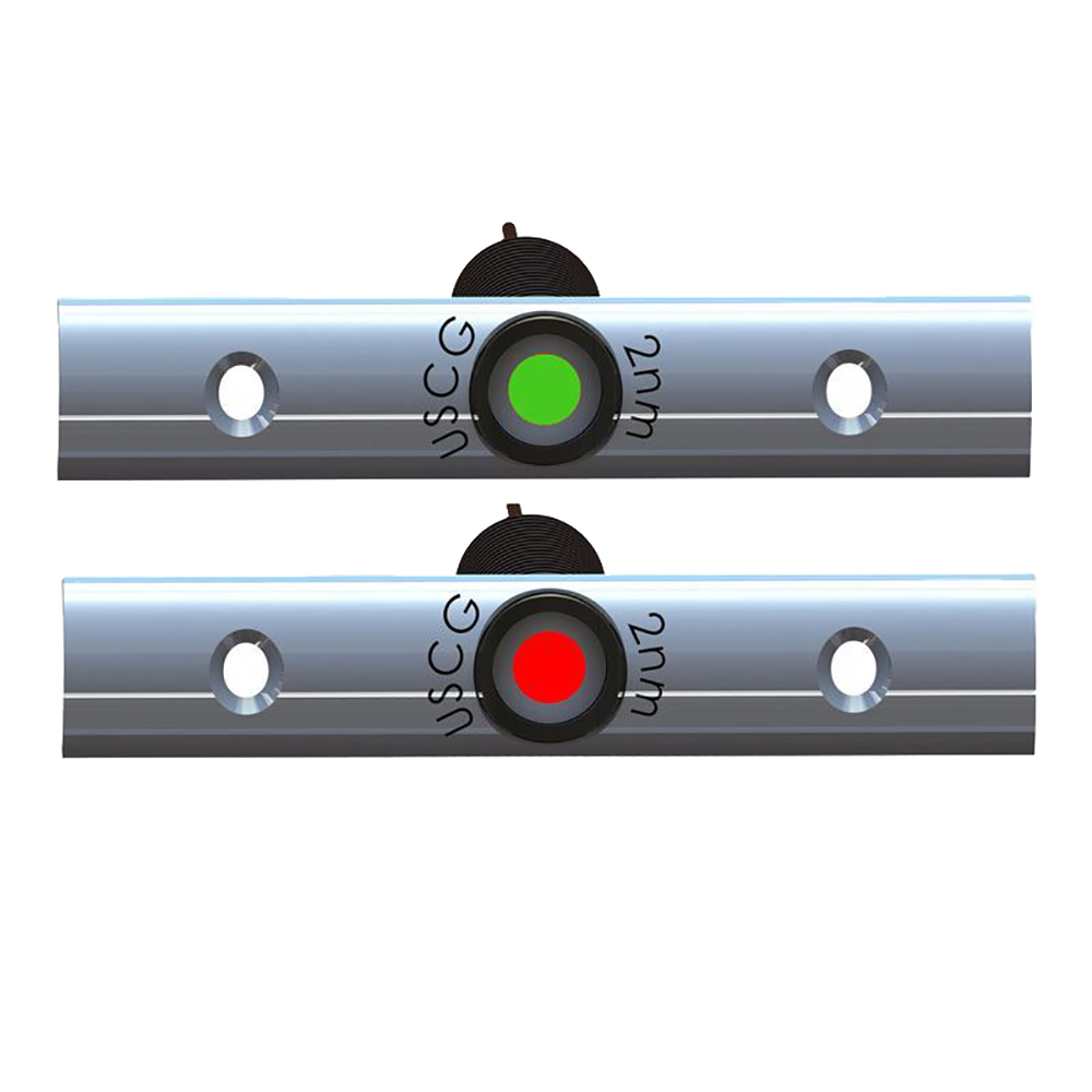 TACO Rub Rail Mounted LED Navigation Light Set - 4" w/Deutsch Plug Port & Starboard
