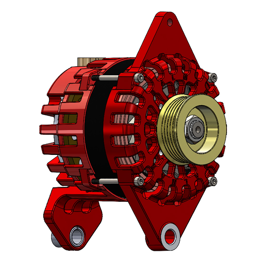 Balmar Alternator 170 AMP 12V 4" Dual Foot Saddle K6 Pulley